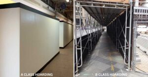 What is the difference between an A Class and B Class Hoardings