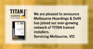 New Installer-Melbourne Hoardings and Defit