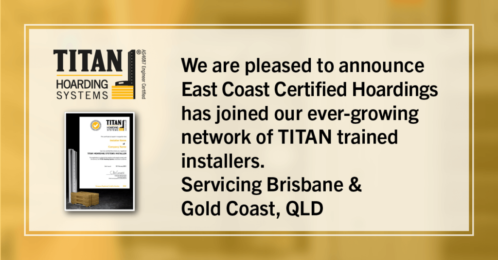 New Installer - East Coast Certified Hoardings